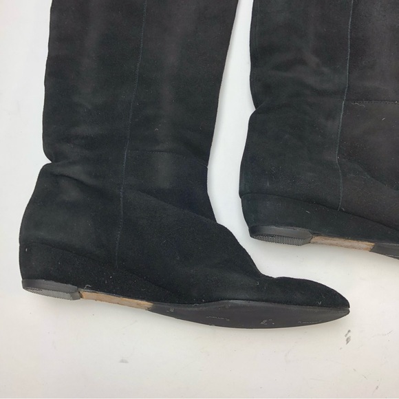 Women’s Boots in Black Suede Low Heel Loeffler Randal - Picture 7 of 11